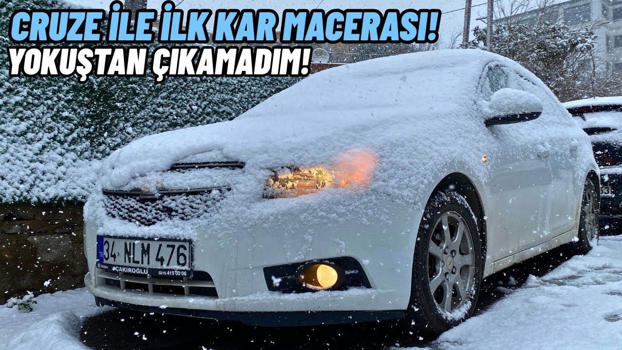 CRUZE 2.0 İLE İLK KAR MACERASI ! YOKUŞTA KALDIK ZİNCİR TAKTIK ! CHEVROLET CRUZE KAR VLOG