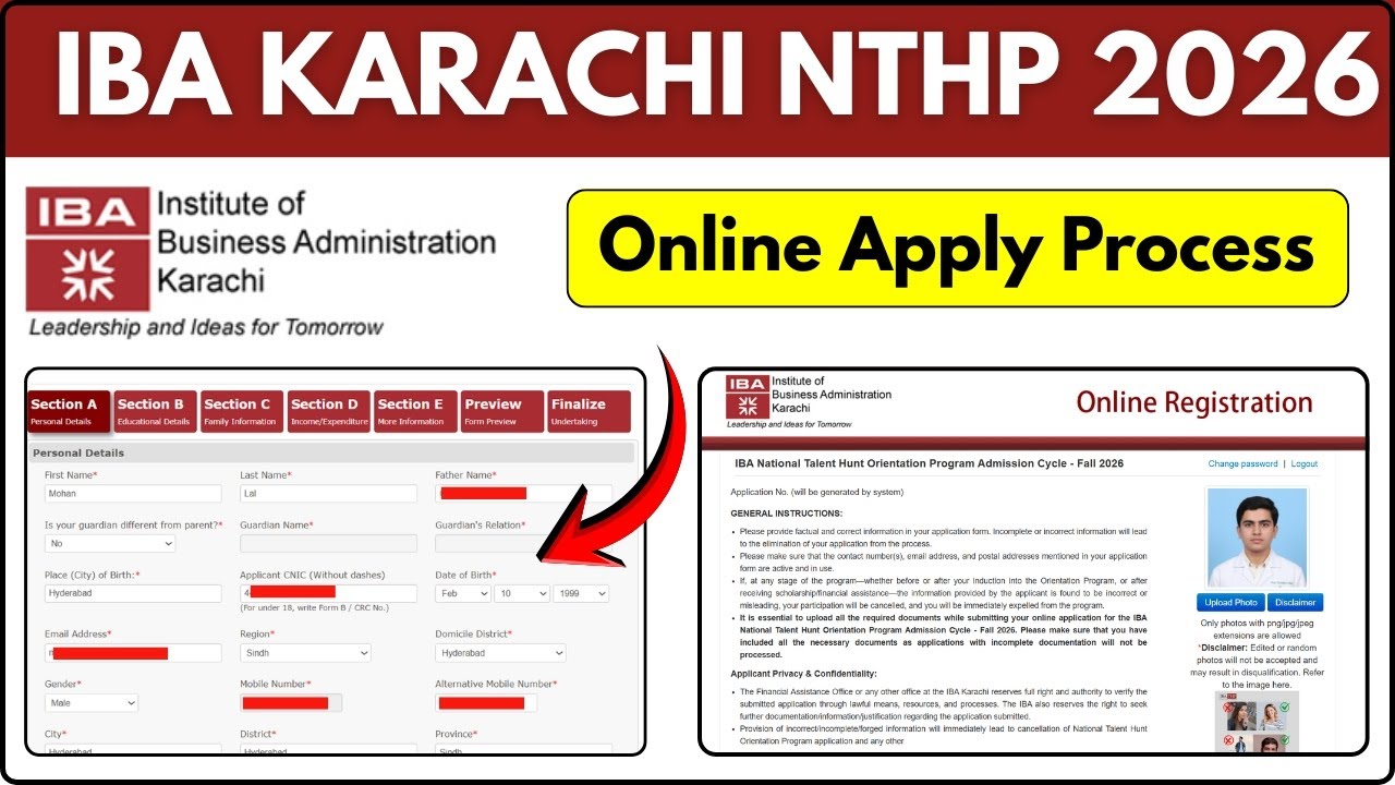 How To Apply Online For NTHP 2026 | IBA National Talent Hunt Program (NTHP) Orientation Fall 2026