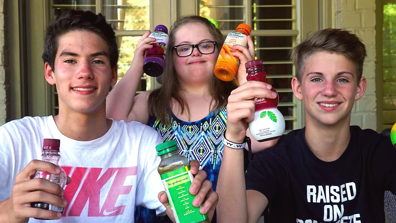 The Juice Challenge!  MattyBRaps vs Jack ft Sarah Grace!