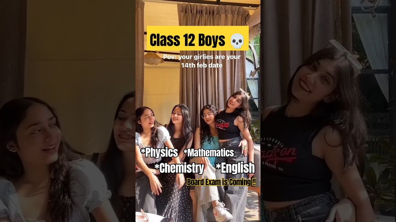 Class 12 Your girls on 14th Feb 😍🥲 Board Exam 2024 #shorts #boardexam2024 #viral #class12 #comedy