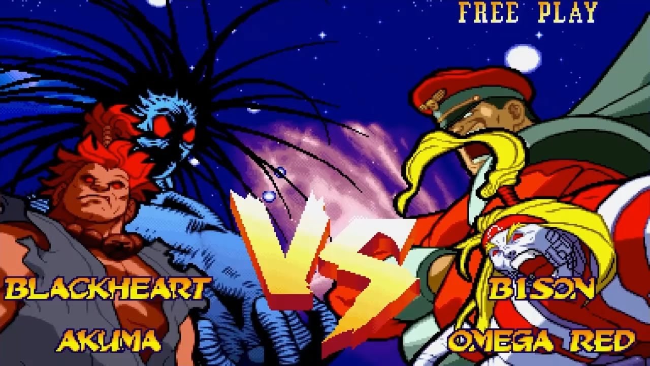 (PS4) Marvel Super Heroes vs Street Fighter Akuma and Blackheart arcade mode