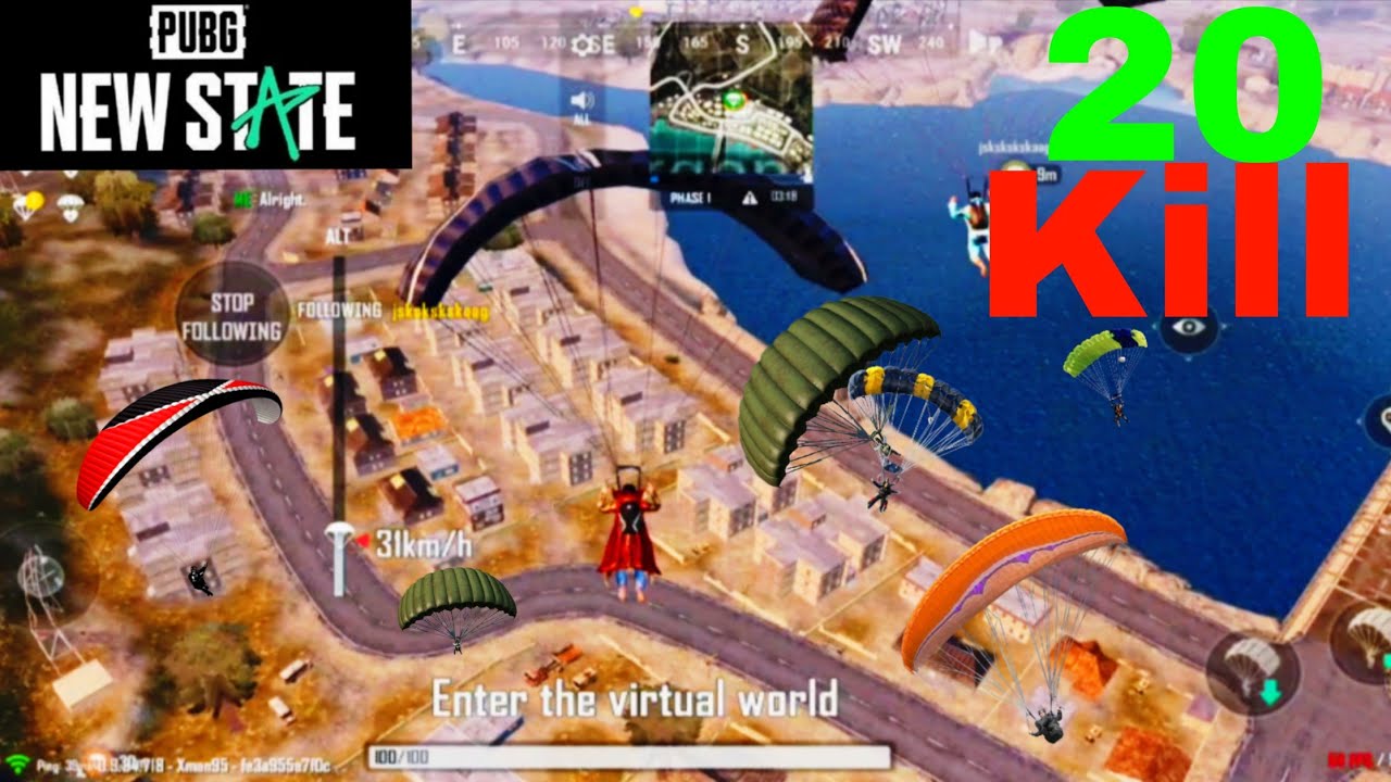 Pubg new state gameplay mobile || Pubg new state 20 kills