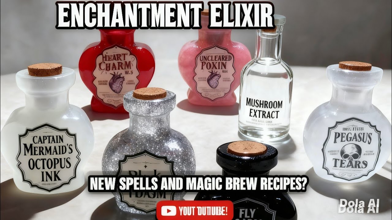 How I made these cute little potion bottles
