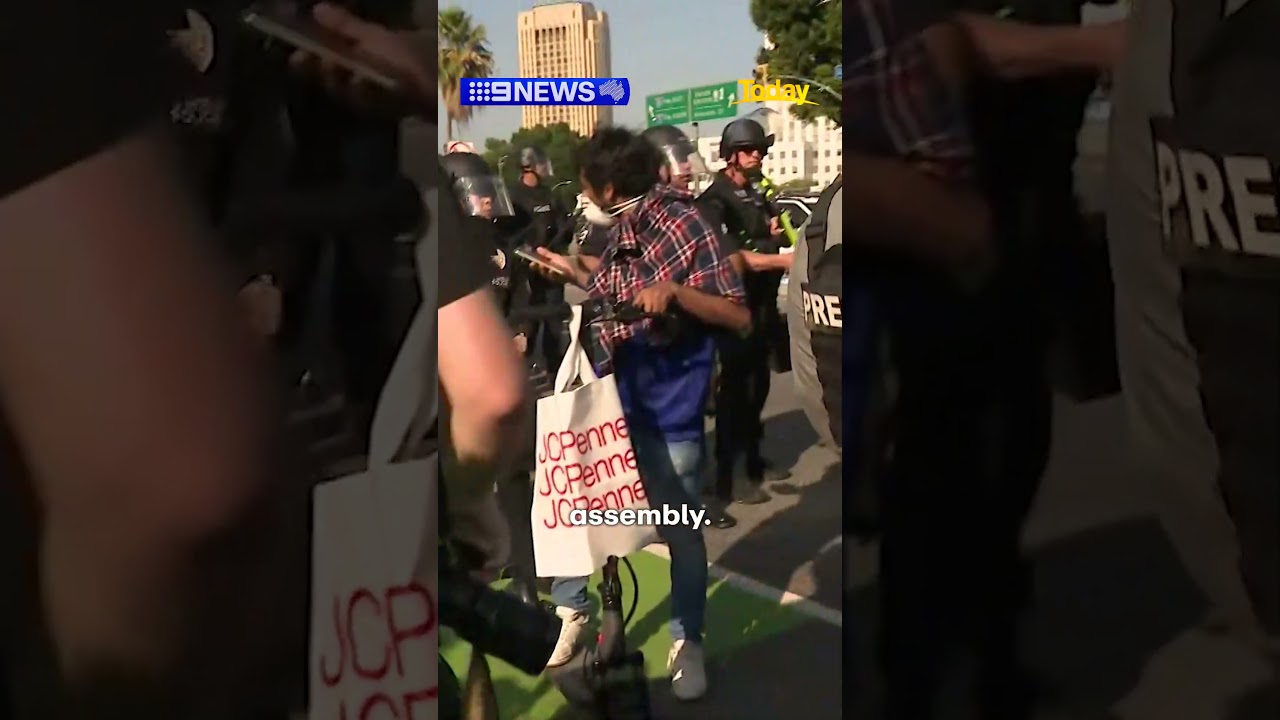 Police action ramps up in L.A. | 9 News Australia