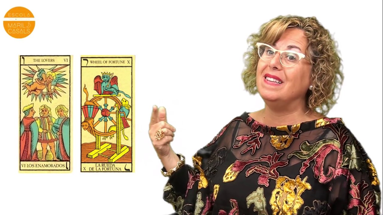Aprender Tarot es fácil: Enamorados y Rueda.