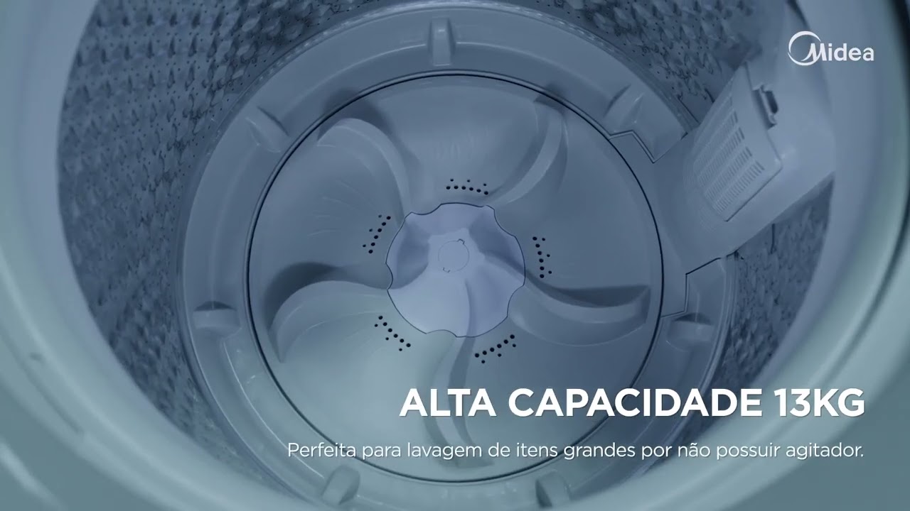 Lavadora de Roupas 13 kg  Top Load Midea