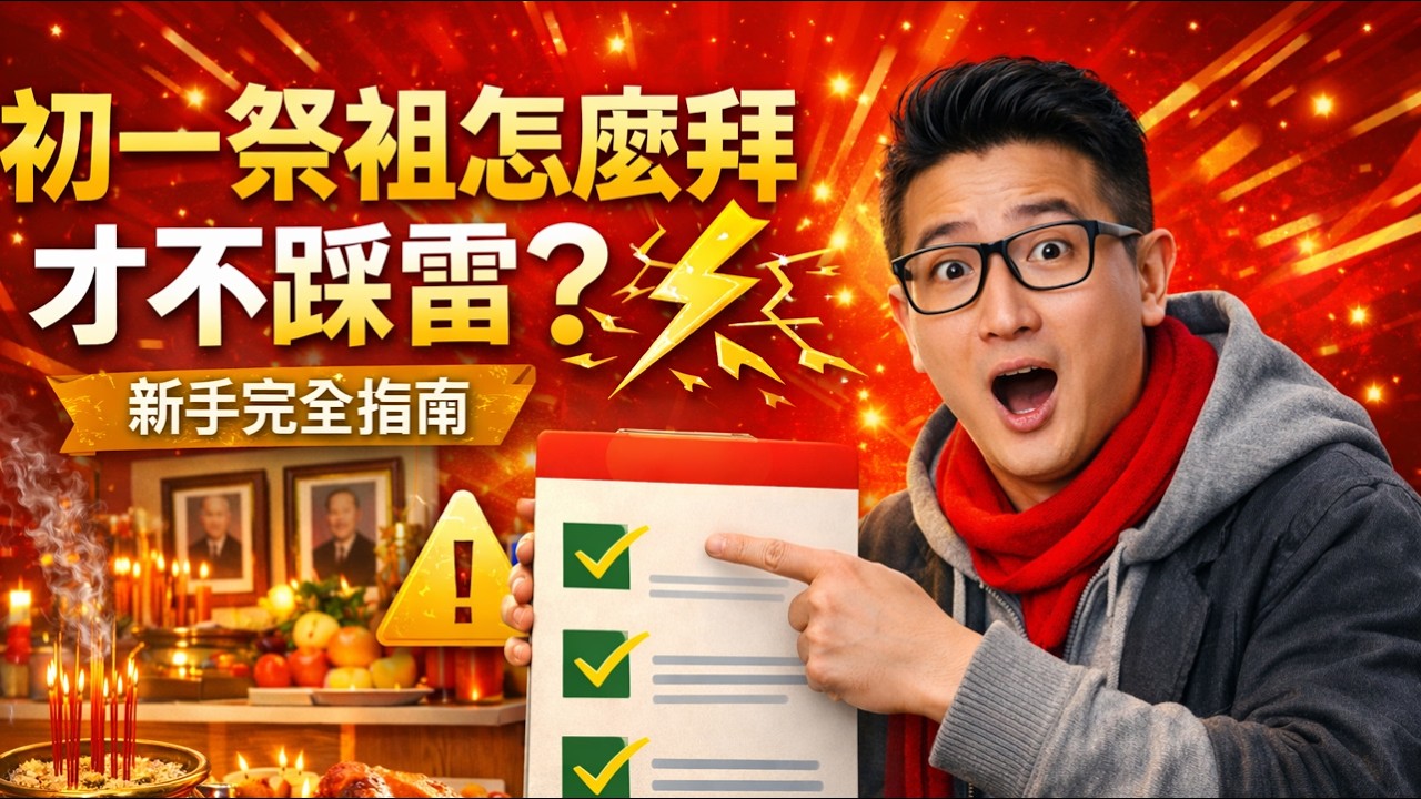 初一祭祖怎麼拜才不踩雷？新手完全指南