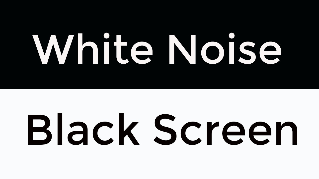 Clean White Noise on Black Screen | No Ads, Perfect for Sleep & Focus