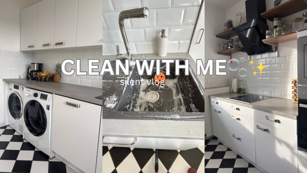 Extreme Kitchen Cleaning &Organizing ASMR 🫧✨step by step deep clean*silent vlog*