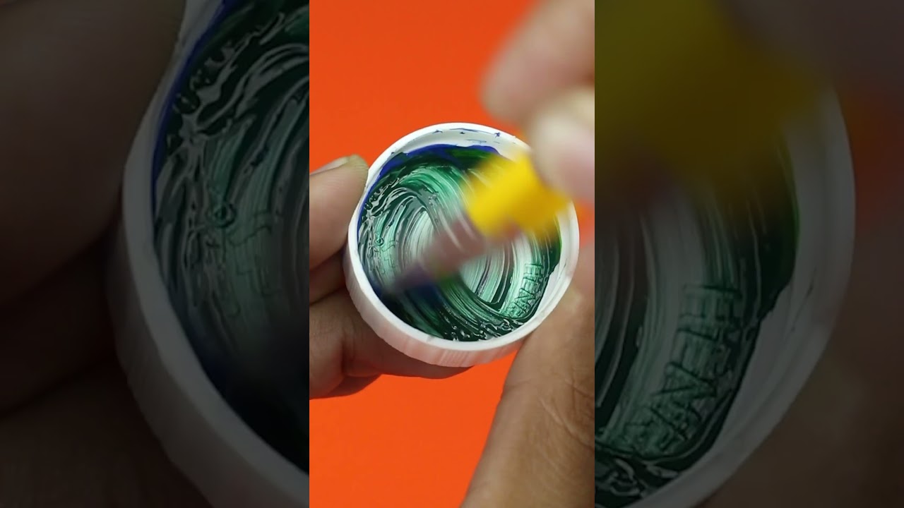 Verde e azul - Misturando cores