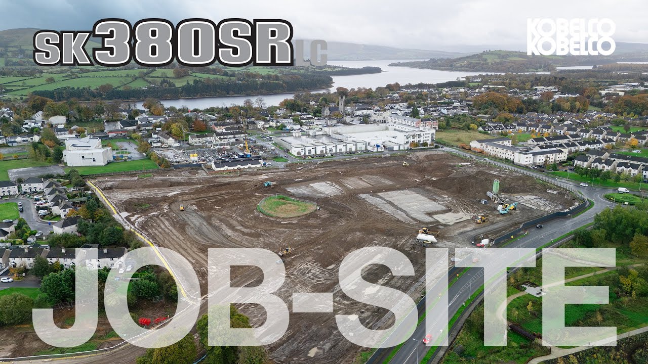 KOBELCO SK380SRLC-7 Working on Major Housing Development in Blessington, Ireland