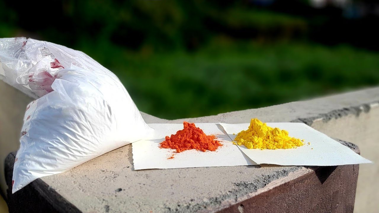 How to make holi colours at home||using starch|| with added fragrance 🤩2025