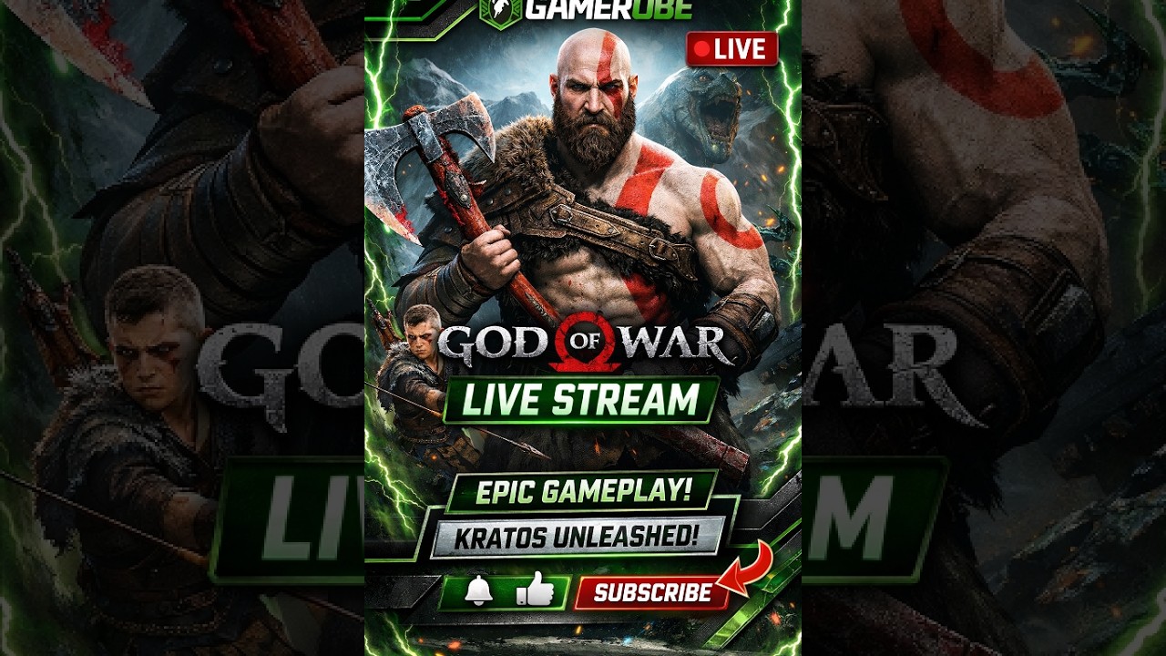 God of War Full Gameplay LIVE | Intense Combat | GAMEROBE