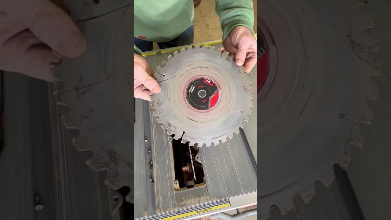 Changing Ridgid Table Saw Blade