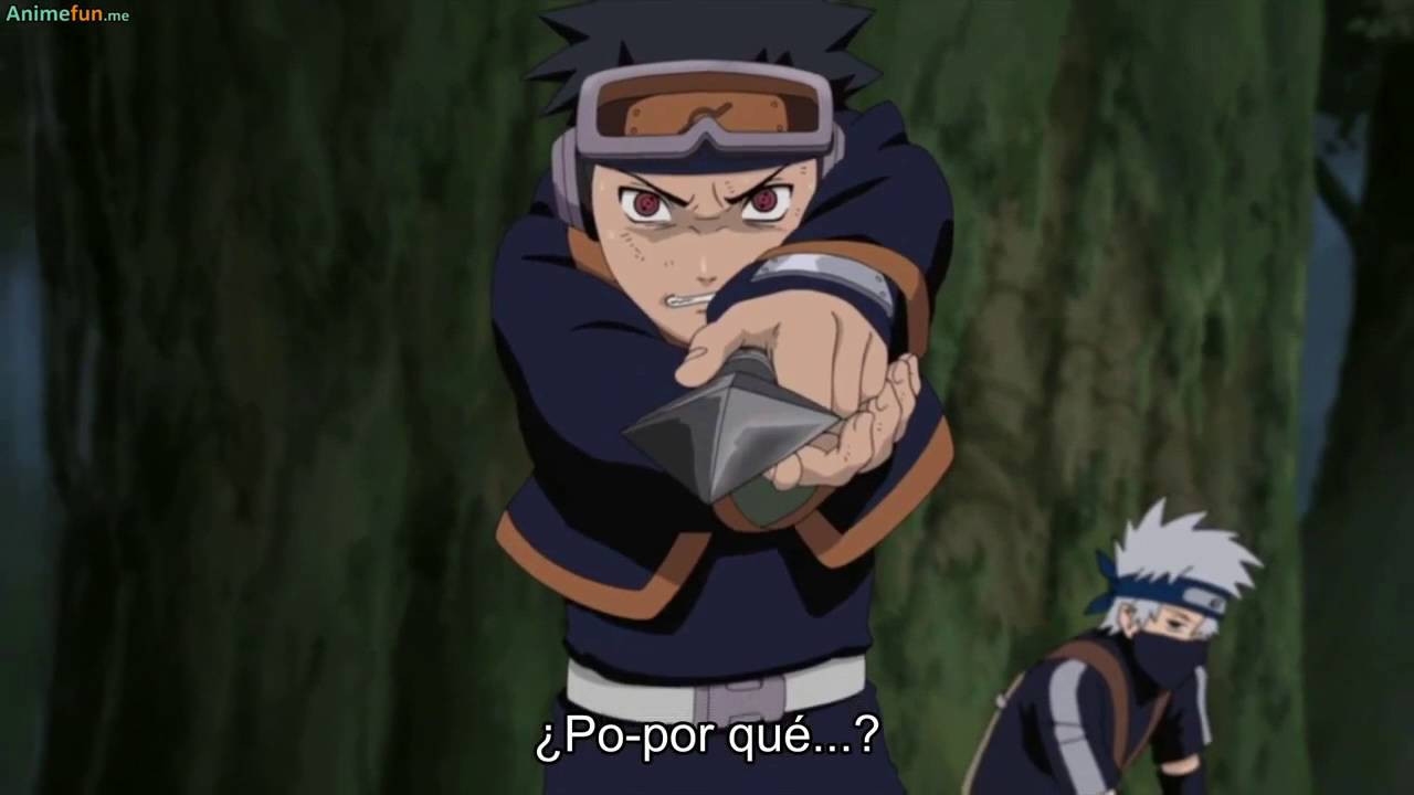 Obito despierta su sharingan