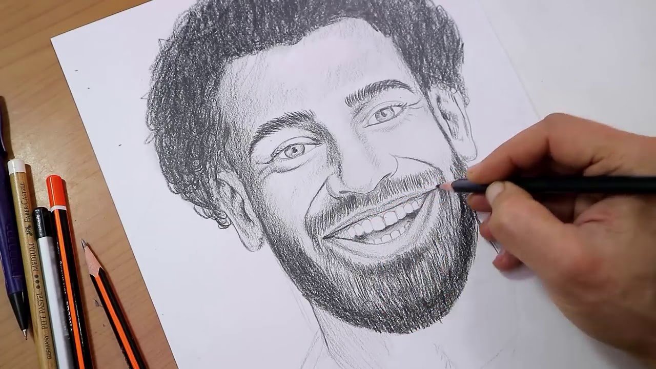 تعليم رسم محمد صلاح