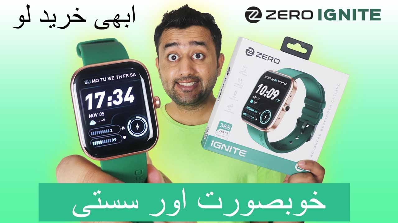 Zero Lifestyle IGNITE - Best BT Calling Smartwatch Under 8000 in Pakistan