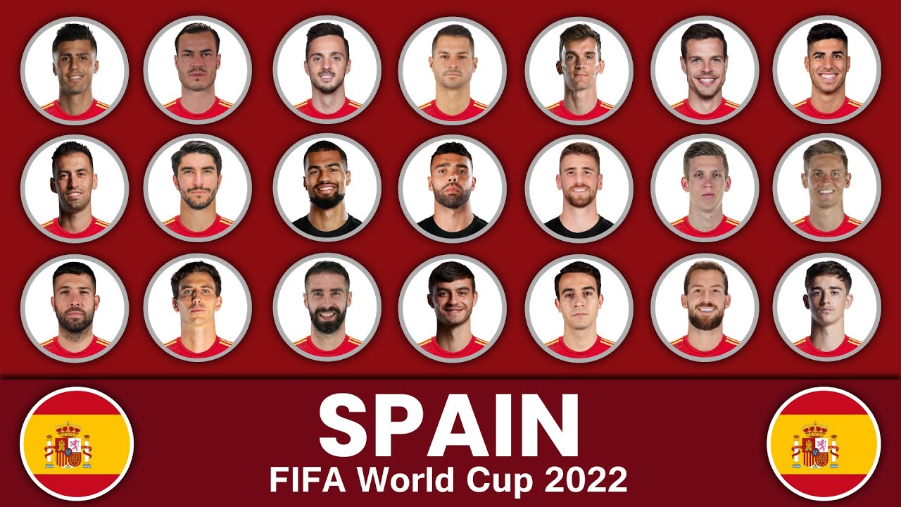 Spain Football Squad in FIFA World Cup 2022 ★ Spain Football Team ★ FIFA World Cup 2022