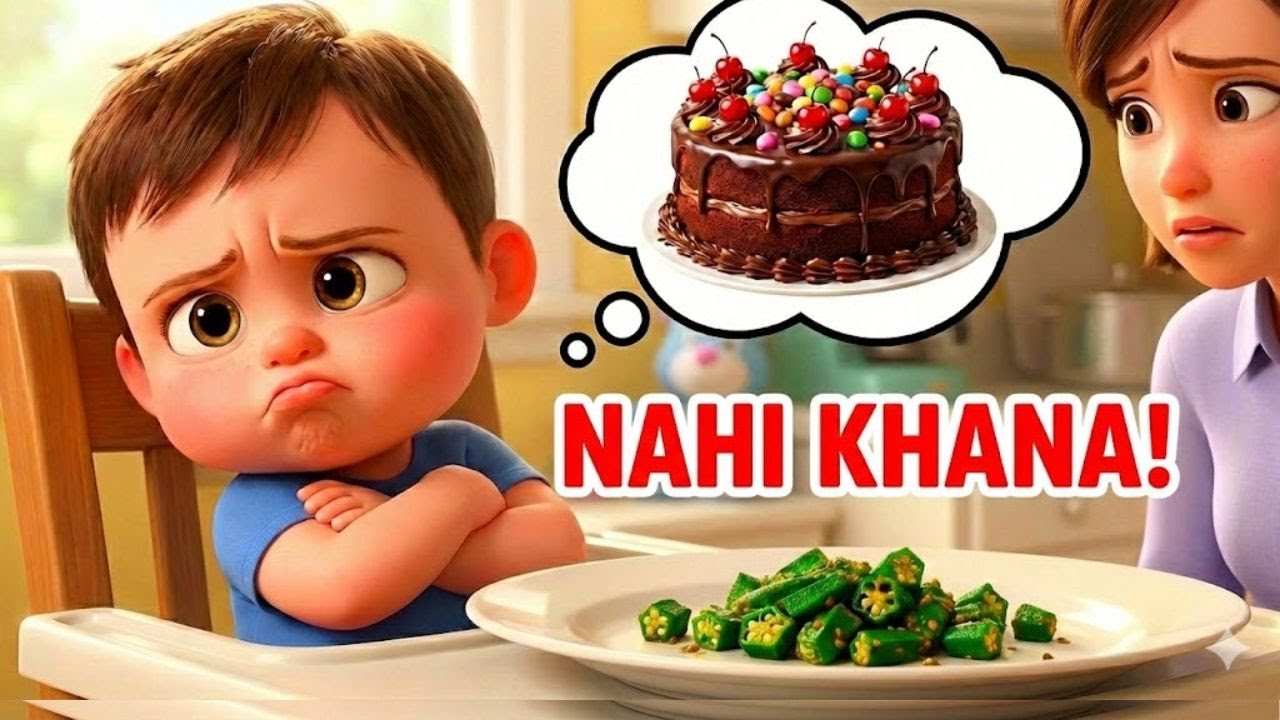 Vegetable Song 🥦 | Bhindi Nahi Khana! 😫 | Green Vegetables vs Chocolate 🍫