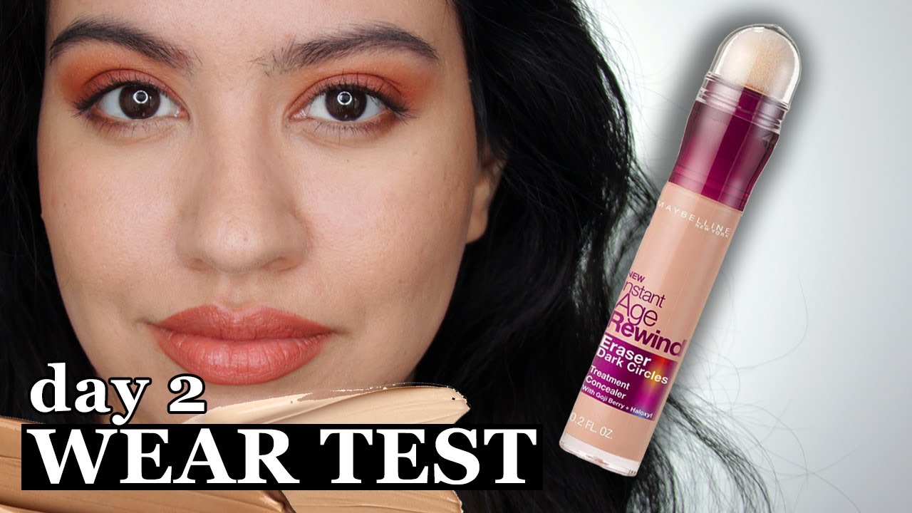 Тест на стойкость консилера Maybelline Age Rewind | Нейтрализатор темных кругов 👁