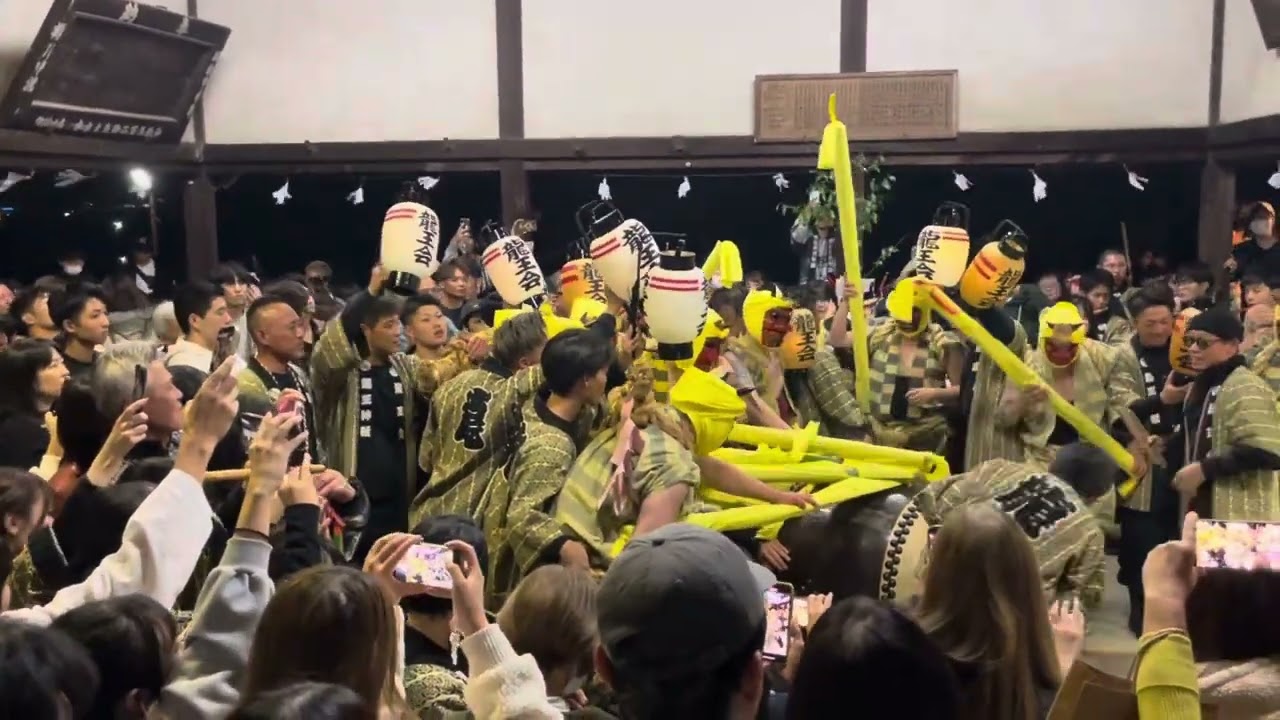 ［呉　龍王神社］龍王会やぶ太鼓　よごろの様子