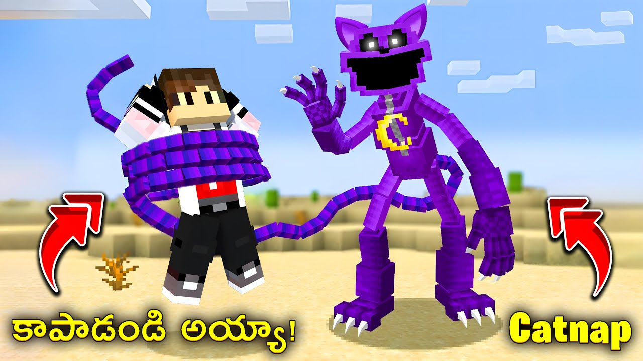 PLAYING THE CATNAP MINECRAFT IN TELUGU