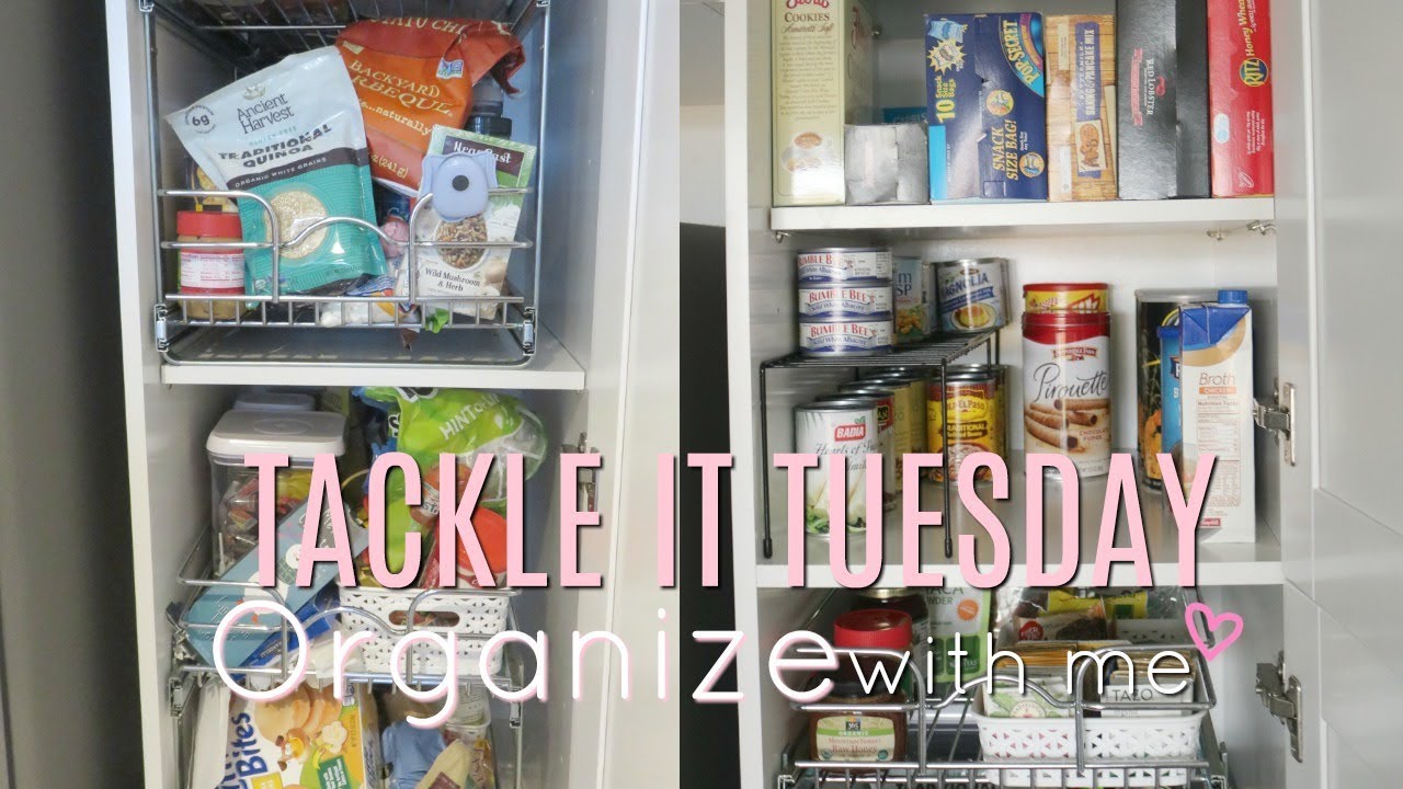 CLEAN WITH ME// PANTRY ORGANIZATION // TACKLE IT TUESDAY