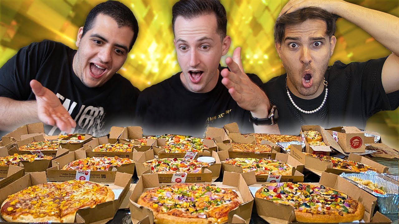 הזמנו את כל התפריט של פיצה האט!! (משוגע לגמרי)