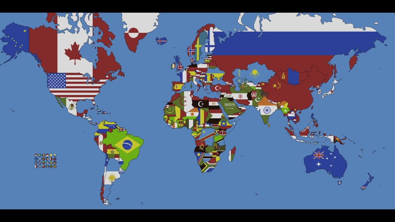 The World Flag Map - Minecraft Edition (My most viewed video)