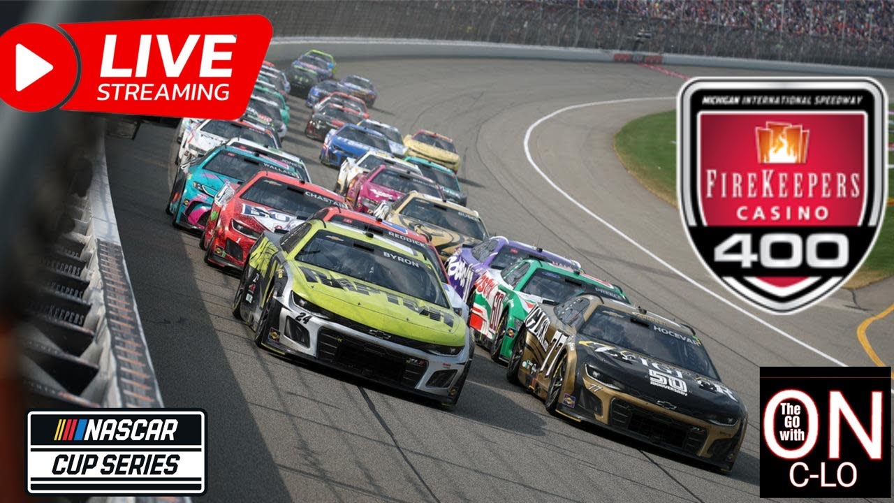🔴FireKeepers 400 at Michigan. Live Nascar Cup Series. Live Commentary & Reaction Livestream