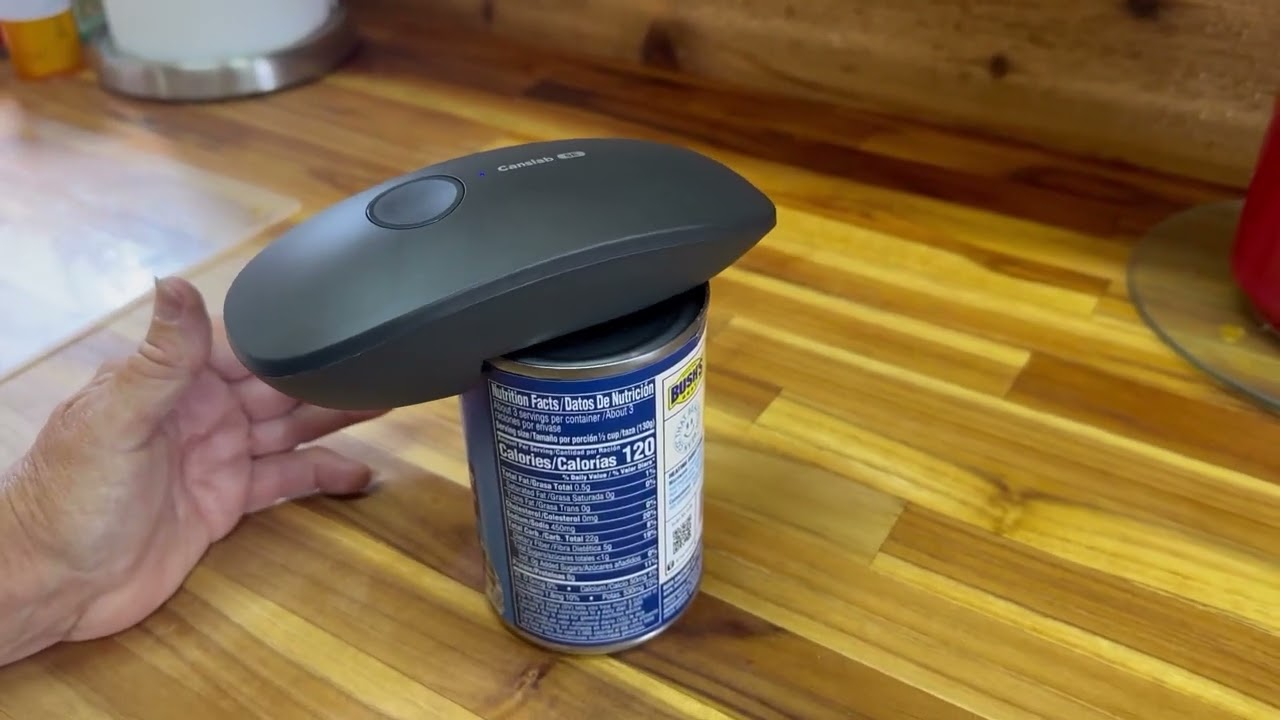 canslab Ultrablde SE, USB Rechargeable Electric Can Opener, how easy it is to use the cordless can o