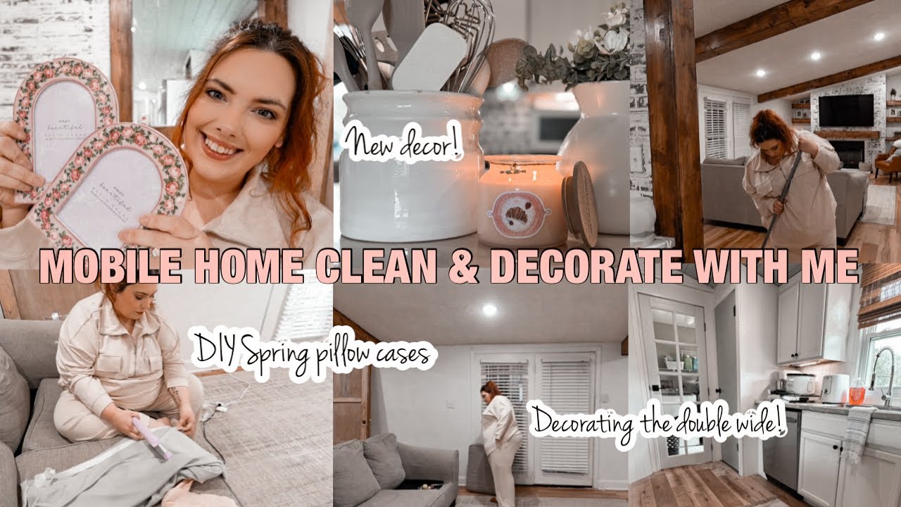 ✨NEW✨LET’S CLEAN AND DECORATE MY DOUBLE WIDE TOGETHER! Mobile home decorating | new decor!