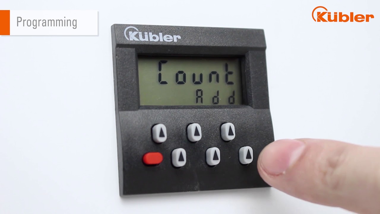 Electronic Preset Counter Type 901 - Programming I Kübler Group