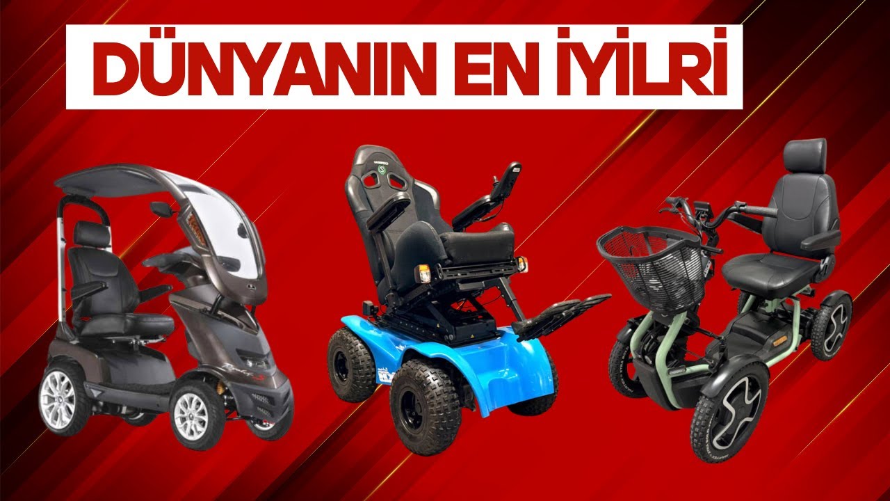 Almadan Önce İzle Arazi Tip Akülü Sandalye + 2 Engelli Scooter