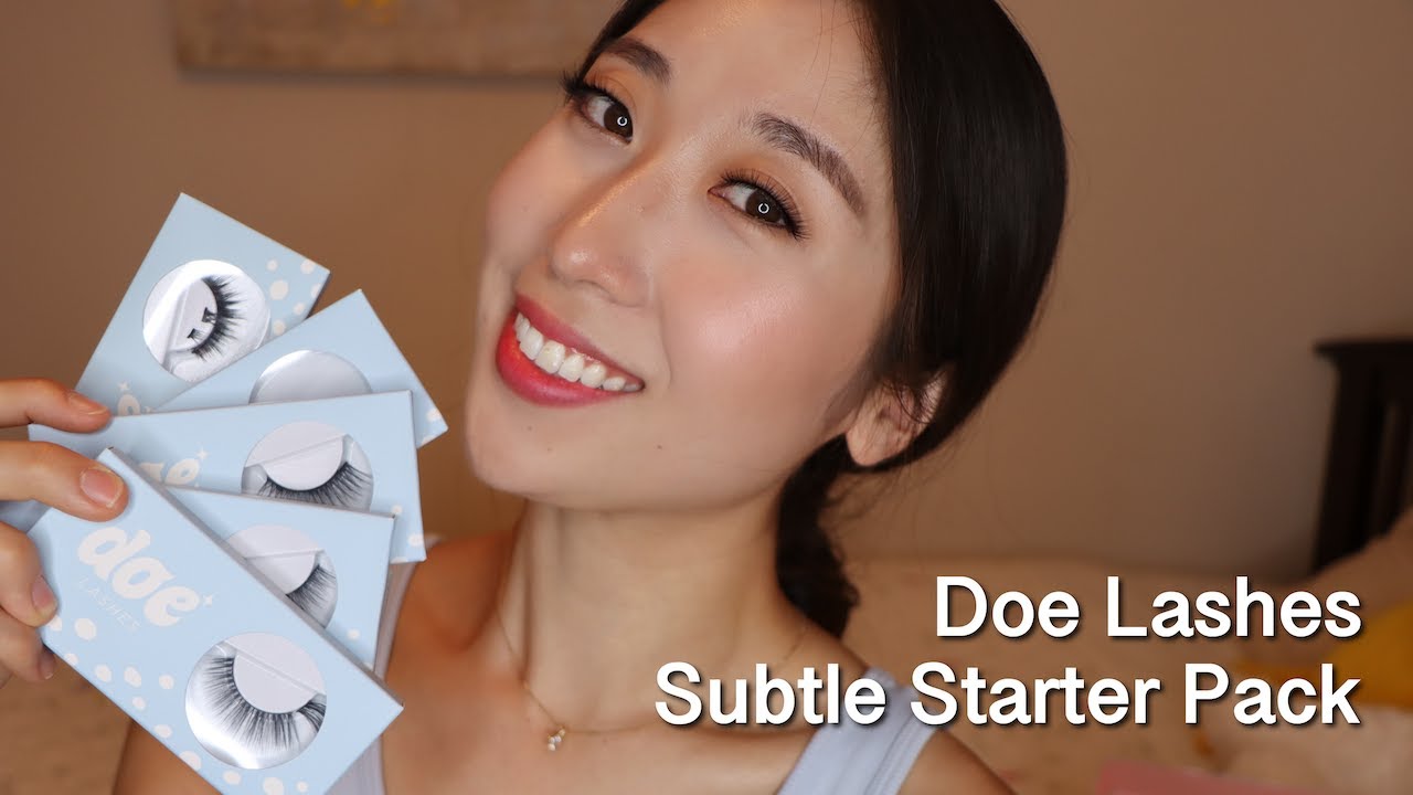 First Impressions + Try On | Doe Lashes Subtle Starter Pack