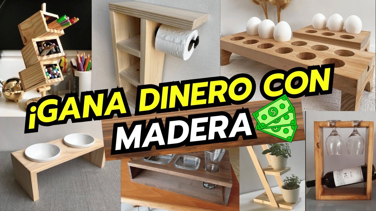 200 Ideas de Muebles de Madera para Vender y Ganar Dinero (Carpinter&iacute;a F&aacute;cil)