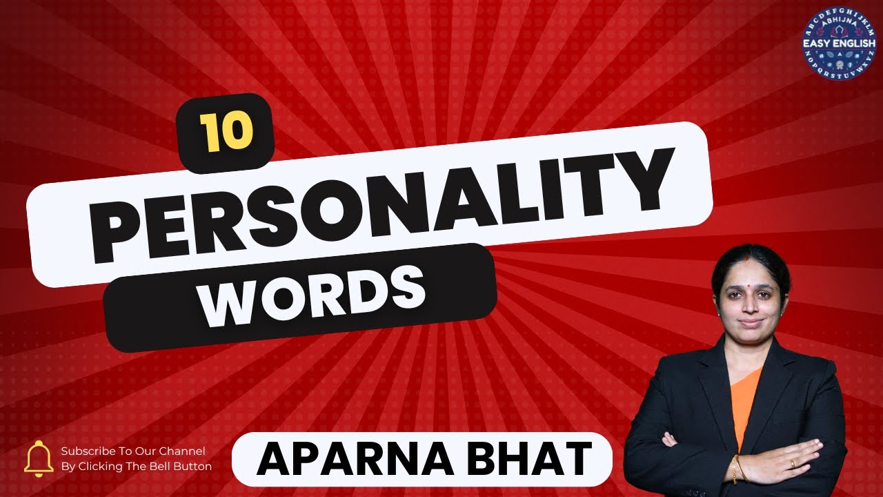 PERSONALITY Based Vocabulary Hacks to IMPROVE Your English l Lesson 1 l Aparna Bhat l