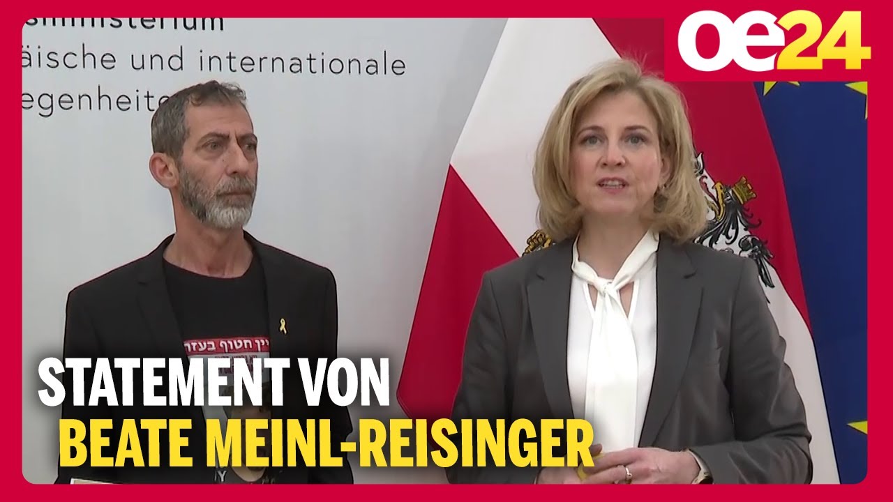 Ehemalige Hamas-Geisel erstmal in Österreich | Meinl-Reisinger