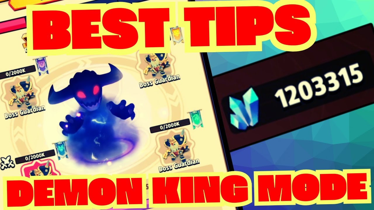 ARCHERO: BEST TIPS DEMON KING MODE! FINAL BOSS! A LOT OF BLUE CRYSTAL! MEGA BOOST!
