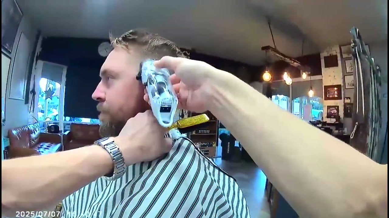 BARBER POV with TPOB slime 2 white set!!! (ASMR vid)  BARBERS OF MALENY #tpob #pov #skinfade