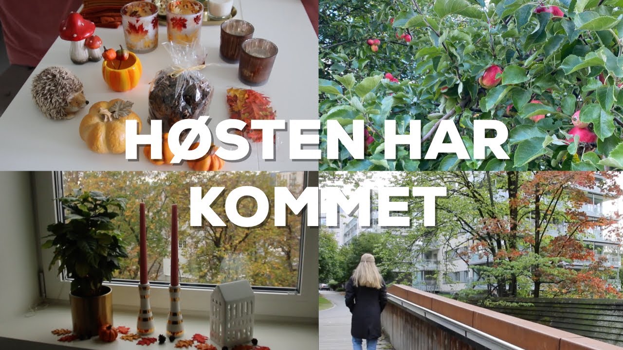 H&oslash;sten har kommet - H&oslash;stdekor og mye epler!
