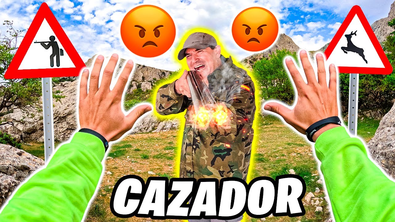 ESCAPO de un CAZADOR LOCO haciendo PARKOUR👮*ME DISPARA* | PERSECUCIÓN POV
