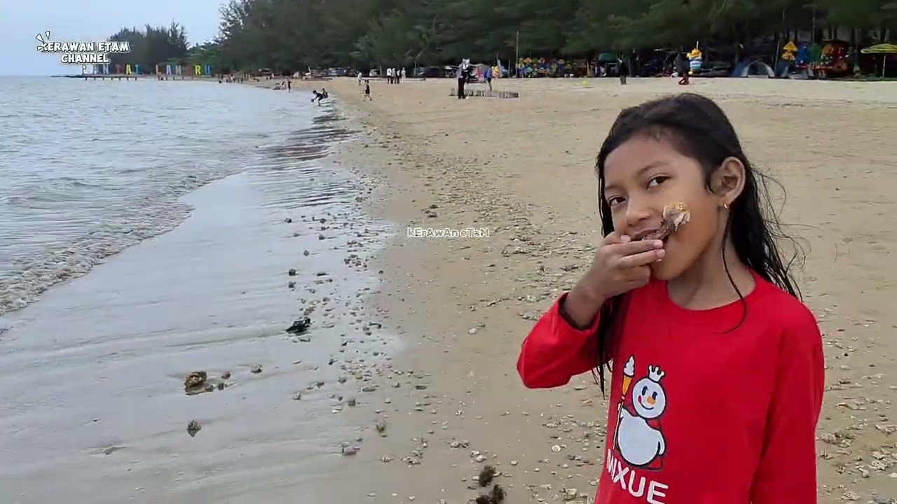 Moment kebersamaan kami di Pantai Lamaru Balikpapan