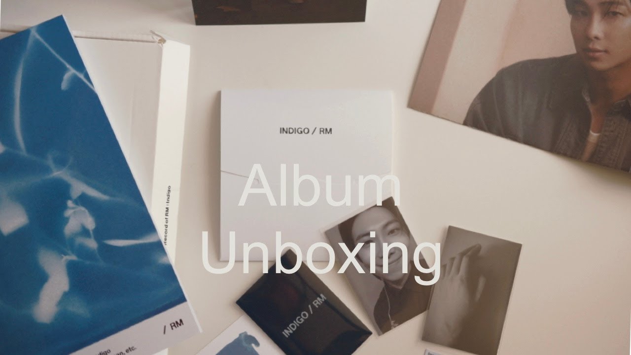 Unboxing BTS RM Indigo Album ( Weverse US) POB and adding sleeves to my photo cards