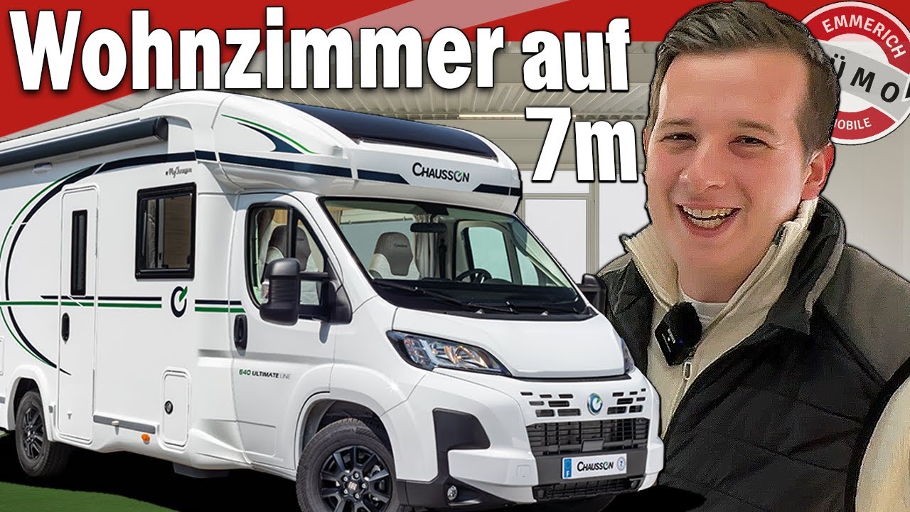 DAS WOHNZIMMER auf 6,99m! Chausson 640 Ultimate Line: Maxi-Lounge, XXL-Bad