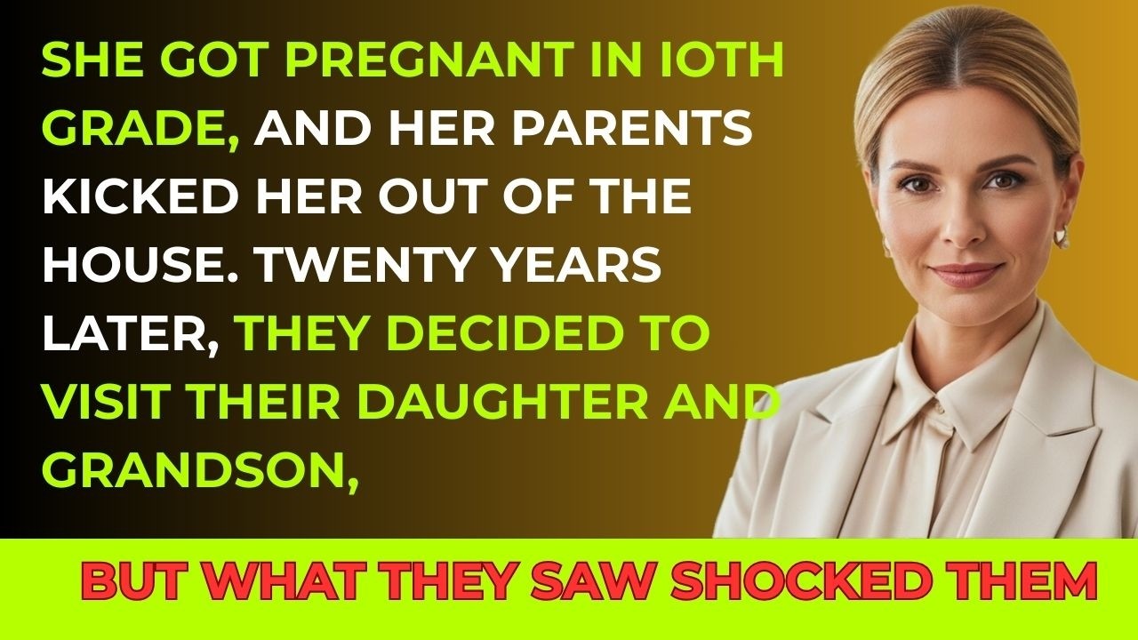 Parents kicked their pregnant daughter out of the house…Twenty years later, they visited her, but…