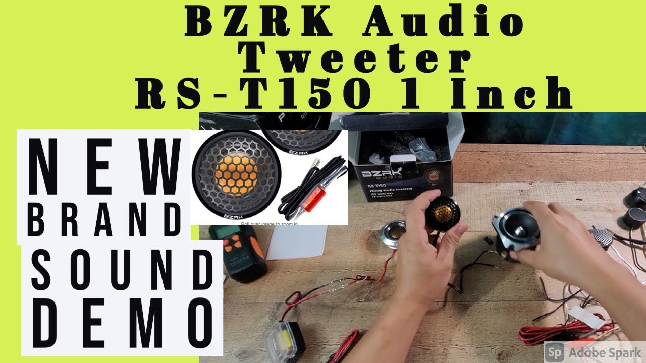 Unknown brand? BZRK Audio RS-T150 1 Inch Neodymium Aluminum Dome Car Tweeter