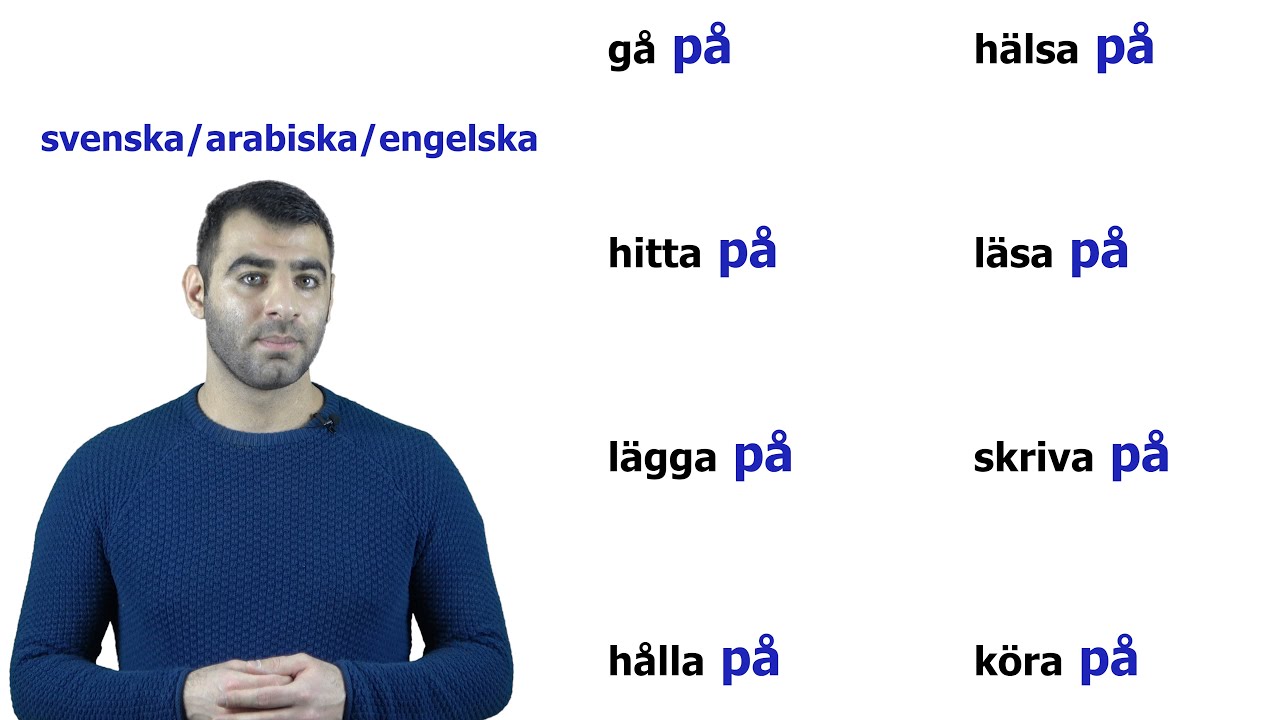 #2 PRATA BÄTTRE SVENSKA! (partikelverb med prepositionen PÅ) الأفعال المُرَكَبَة phrasal verbs