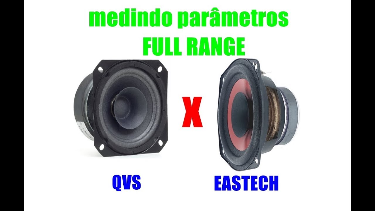 Parâmetros thiele small full range qvs x eastech