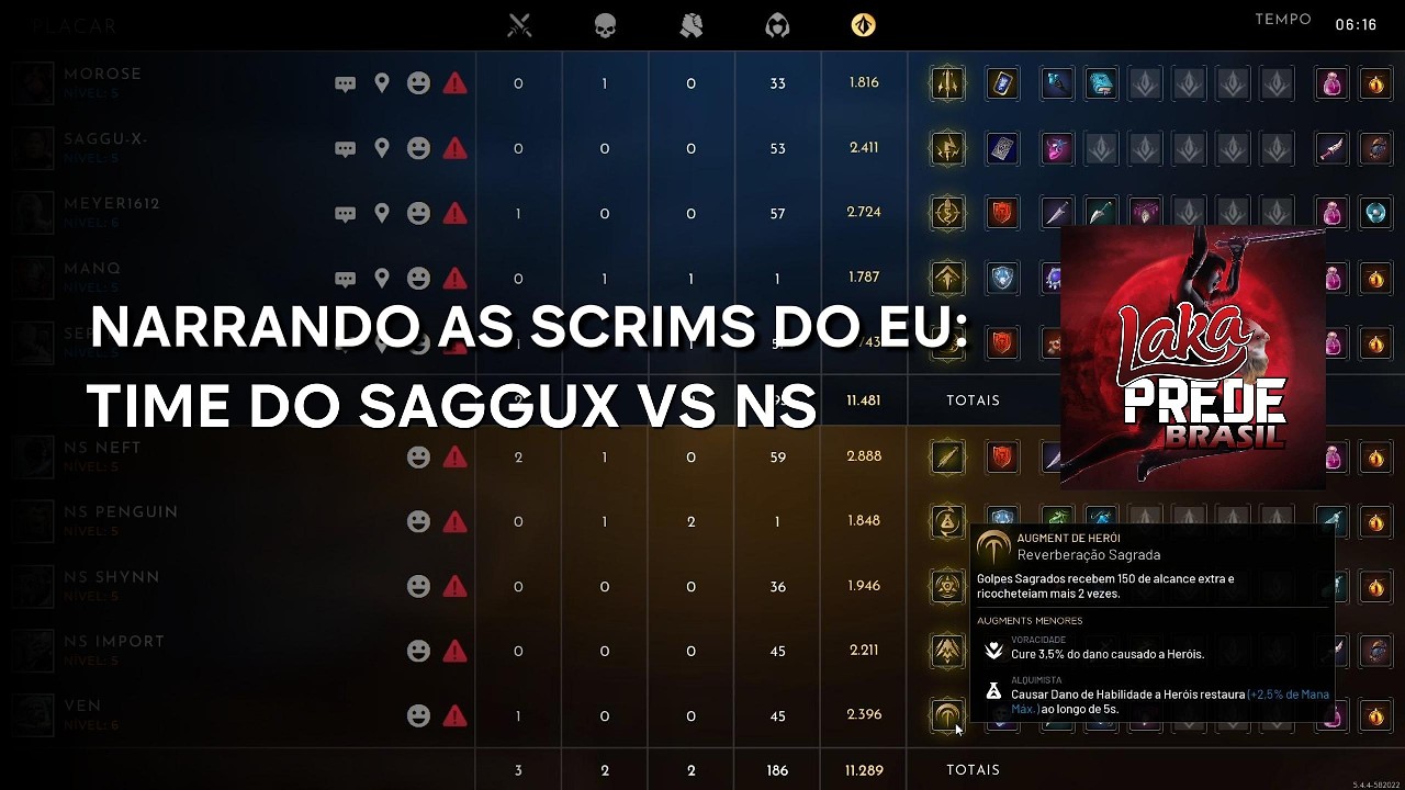 NARRANDO SCRIM: SAGGUX VS IMPORT (ANTES DO CAMP DO EU)